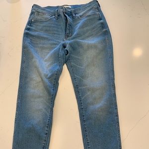 Madewell 10” High Rise Skinny Crop Jeans in Horne Wash